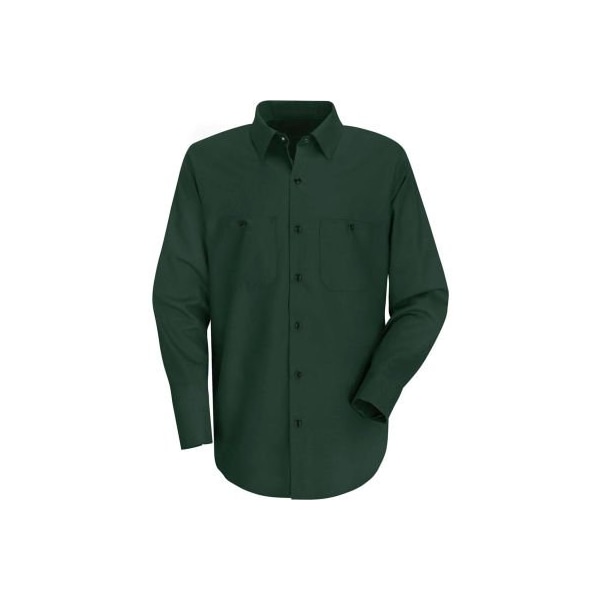 Red Kap  Men's Wrinkle-Resistant Cotton Work Shirt Long Sleeve Regular-XL Spruce Green SC30